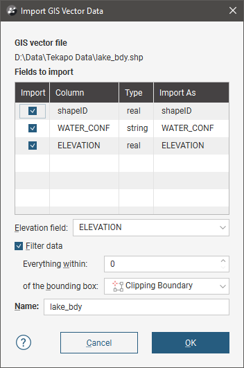 Importing Vector Data